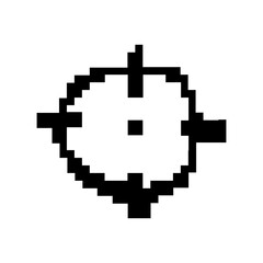 Obraz premium pixel target mark icon