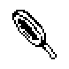 pixelate magnify glass icon
