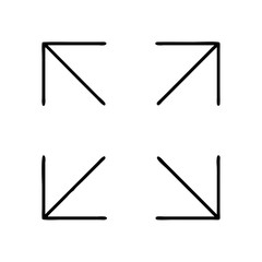 full screen icon, full screen line art - simple line art of full screen, perfect for full screen logos and icons