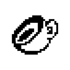 Obraz premium pixelate glass of coffee