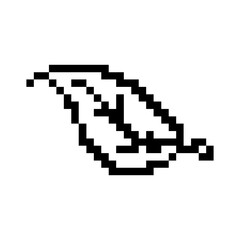 Fototapeta premium pixel leaf icon