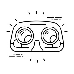 headlights icon, headlights line art - simple line art of headlights, perfect for headlights logos and icons