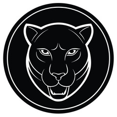 Panther black Vector Illustration, ESP