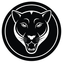 Panther black Vector Illustration, ESP