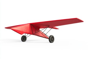 Red vintage airplane model