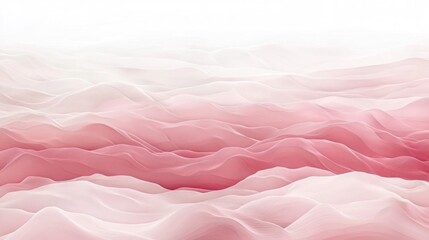 Obraz premium Delicate, layered fabric in a soft pink and white ombre.