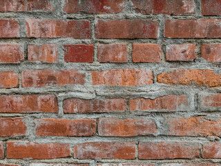 Fototapeta premium old red brick wall