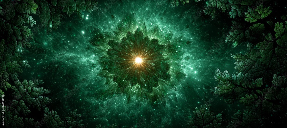 Wall mural supernova big bang. time space dilation. science galaxy astronomy. generative ai technology.