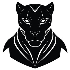 panther black silhouette vector ESP