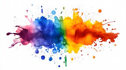 Fototapeta premium colorful paint splashes.