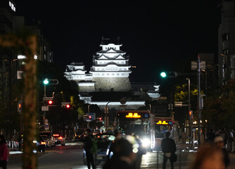 Fototapeta premium 2024年の姫路の街並み