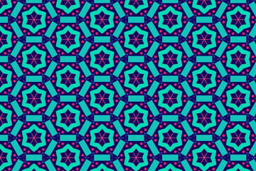 Oriental pattern for textiles, wallpaper, for use in graphics .