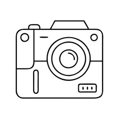 camera icon, camera line art - simple line art of camera, perfect for camera logos and icons