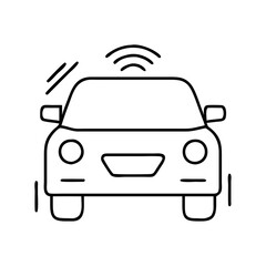 car icon, car line art - simple line art of car, perfect for car logos and icons