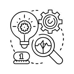 clarity clear thinking icon, clarity clear thinking line art - simple line art of clarity clear thinking, perfect for clarity clear thinking logos and icons