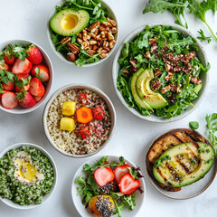 Colorful Fresh Vegetable Salad with Crisp Lettuce, Juicy Tomatoes, Crunchy Cucumber, Carrots, and a Light Olive Oil Dressing &ndash; Healthy, Vegan, and Perfect for Summer or Side Dishes