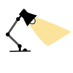 illustration vector spotlight lighting study table