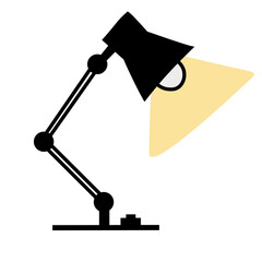 illustration vector spotlight lighting study table