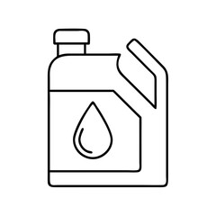 oil can icon, oil can line art - simple line art of oil can, perfect for oil can logos and icons