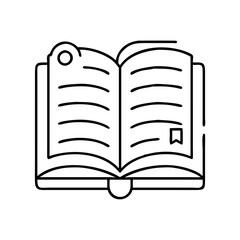 open book knowledge icon, open book knowledge line art - simple line art of open book knowledge, perfect for open book knowledge logos and icons