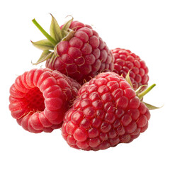Fresh ripe raspberry PNG with transparent background, perfect for organic fruit packaging, healthy food banners, summer recipe designs, printable labels, or natural diet product mockups.