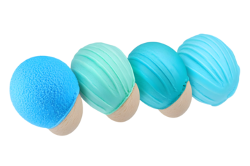 Gradient Blue Balls Isolated Background Illustration