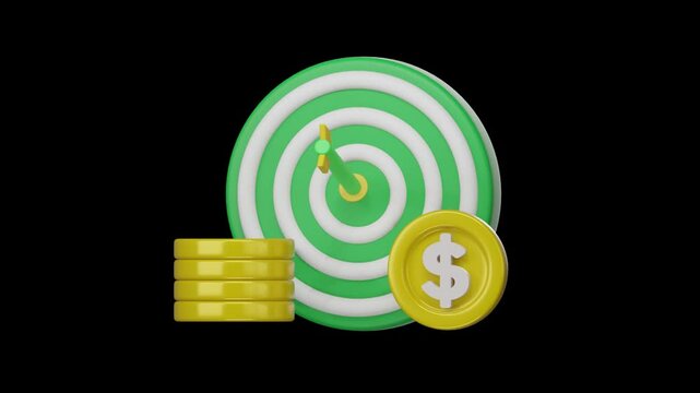 3d finance icon, Business and financial concept