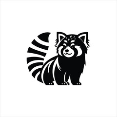 Rad Panda Vector Illustration Cute Cool and Edgy Cartoon Panda Design