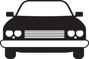 Retro car silhouette