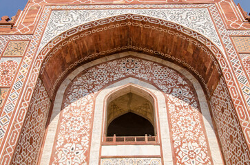 Obraz premium Akbar's Tomb, Agra, Uttar Pradesh, India.