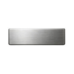 A clean and modern rectangular metal blank, exhibiting a fine brushed texture for various applications.