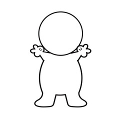ピースをする人物アイコン