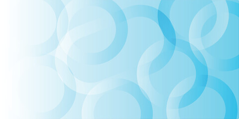 Minimalist banner background, pastel colorful, Light Blue gradations. Circle effect style geometric, abstract background.