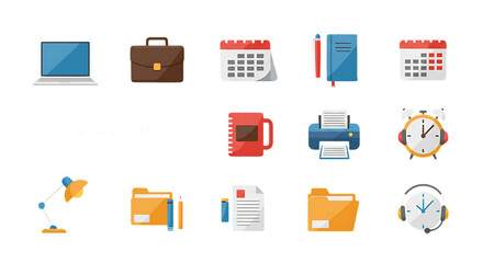 travel icons set