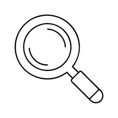 search icon, search line art - simple line art of search, perfect for search logos and icons