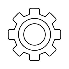 settings icon, settings line art - simple line art of settings, perfect for settings logos and icons