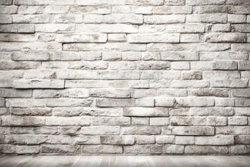 Obraz premium Textured White Stone Brick Wall Background with Elegant and Decorative Vignette Effect