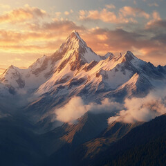 Breathtaking Sunrise Over the Majestic Mountains