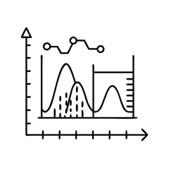 statistical mean icon, statistical mean line art - simple line art of statistical mean, perfect for statistical mean logos and icons