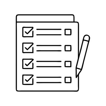 recommend clip art: survey form icon, survey form line art - simple line art of survey form, perfect for survey form logos and icons