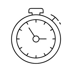 timer icon, timer line art - simple line art of timer, perfect for timer logos and icons