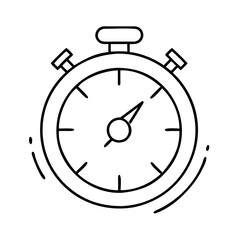 timer icon, timer line art - simple line art of timer, perfect for timer logos and icons