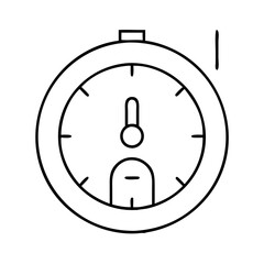 timer plug icon, timer plug line art - simple line art of timer plug, perfect for timer plug logos and icons