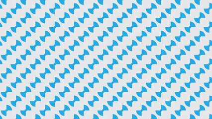 Playful and modern, this seamless pattern features abstract blue fan shapes on a light grid. Ideal for digital textiles, wrapping paper, or stylish backdrops.

