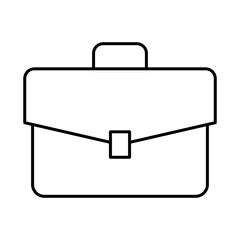 Briefcase Line Icon. Business, Strategy, Success Editable Stroke Vector Illustration
