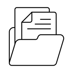 Document Line Icon. Business, Strategy, Success Editable Stroke Vector Illustration