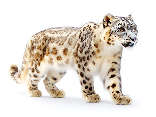 Fototapeta premium A spotted wild cat, either a leopard (Panthera pardus) or a jaguar (Panthera onca), showcases its feline portrait