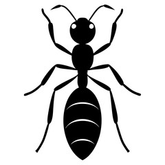 Ant silhouette vector illustration