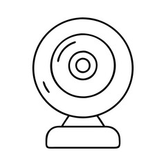 webcam icon, webcam line art - simple line art of webcam, perfect for webcam logos and icons