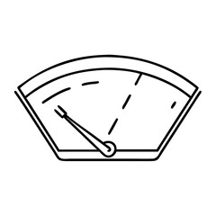 windshield wiper icon, windshield wiper line art - simple line art of windshield wiper, perfect for windshield wiper logos and icons